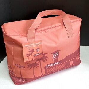 Trader Joe's Insulated Tote Bag : 8 Gallon. Peach Color: New with tags